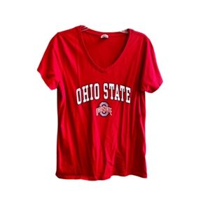 Ohio State V-Neck Short Sleeve Tee Shirt